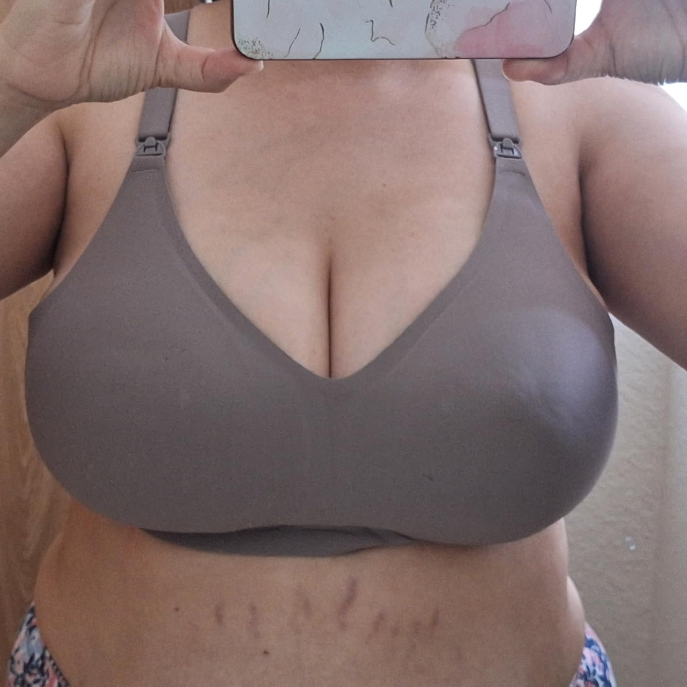 As Fairy Seamless Nursing Bras for Breastfeeding Soft Wireless Sleep Maternity Bralette Regular and Plus Size customer photo 1