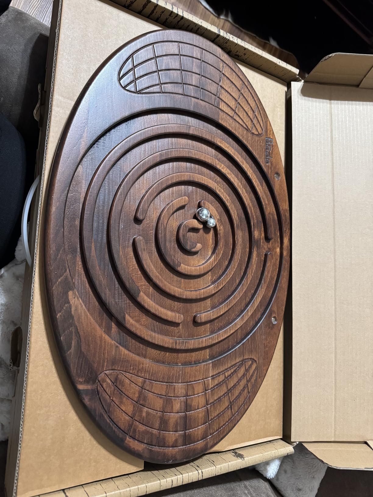 Bodo Maze Balance Board - Wood Wobble Board for Kids, Toddlers, Teens & Adults for Exercise Training, Physical Therapy with Labyrinth customer photo 2