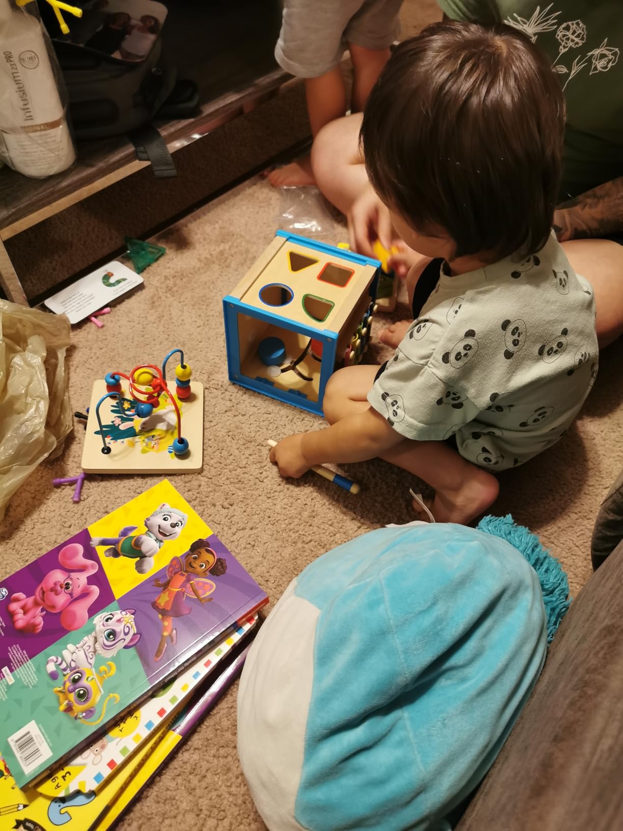 WOODMAM Wooden 7-in-1 Activity Cube| Montessori Toys for 1 Year Old Toddlers| Baby Educational Developmental Toys |One Year Old Boys Girls First Birthday Gifts |Bonus Sorting & Stacking Board customer photo 2
