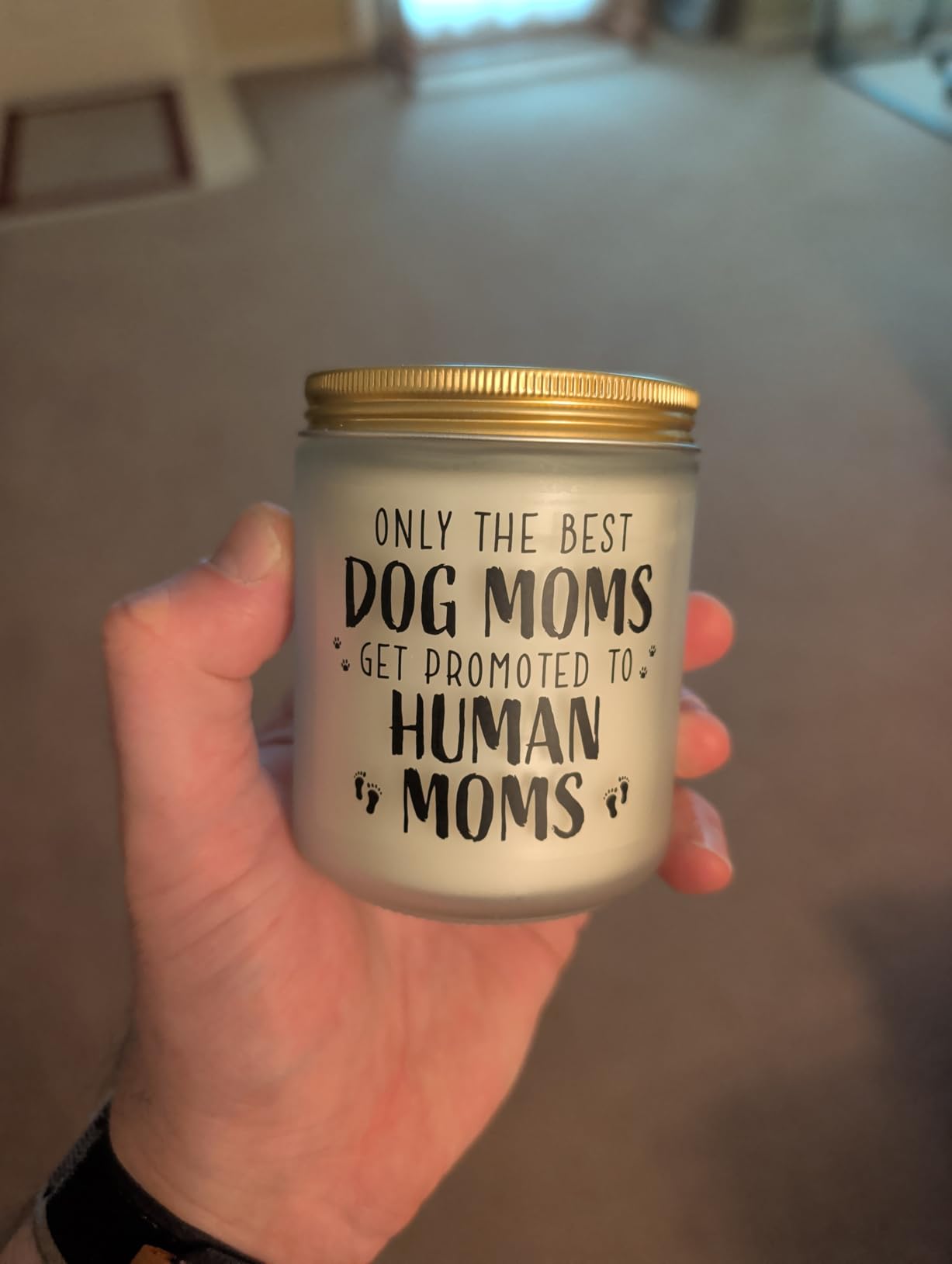 New Mom Gifts for Pregnant Women, Funny Dog Mom Pregnancy Gift for Expecting Moms, Mother to be Gift for First Time Mommy, Congrats on Pregnancy Candle Present for Wife Friend Sister customer photo 1