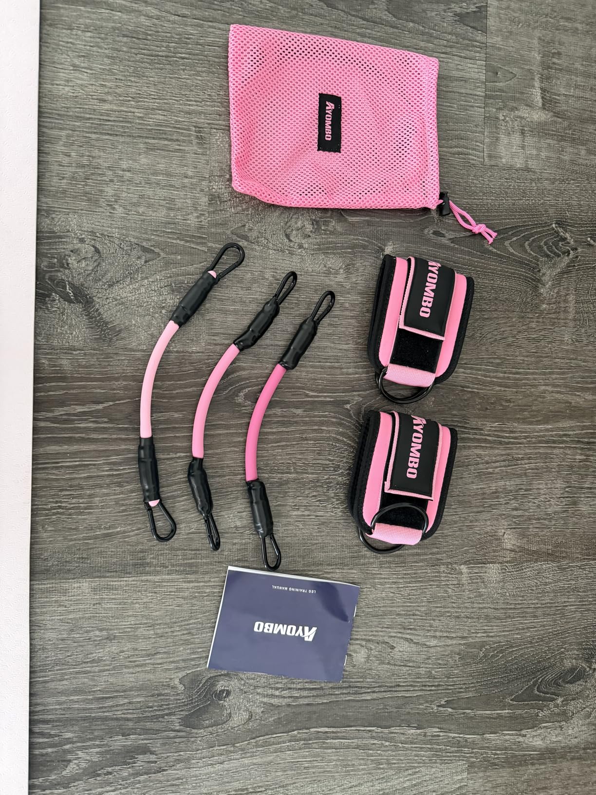 Ayombo Ankle Resistance Bands with Cuffs, Home Gym Workout Equipment, Lifting Glute Butt Exercise Equipment for Women, Ankle Weights Fitness Set, Leg Booty Equipment for Training Perfect Body Shape customer photo 1