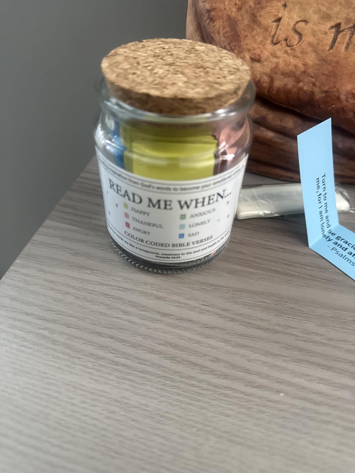 Bible Verse Jar, Scripture Prayer Cards Holy Bible Jar, Religious Communion Confirmation Baptisms Christian Gifts for Women Men Teen Girls, Birthday Graduation Teacher Appreciation Gifts Fathers Day Gift customer photo 1