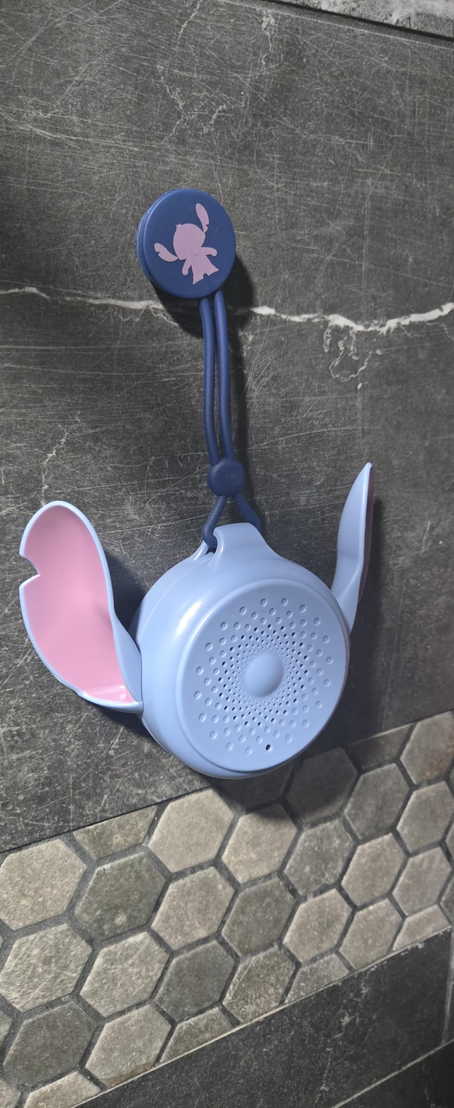Disney Lilo and Stitch Bluetooth Shower Speaker with Suction Cup - IPX4 Rated Water Resistant Stitch Speaker for Shower, Baths | Up to 5 HRs Playtime, Built in Controls and Mic for Phone Calls customer photo 1