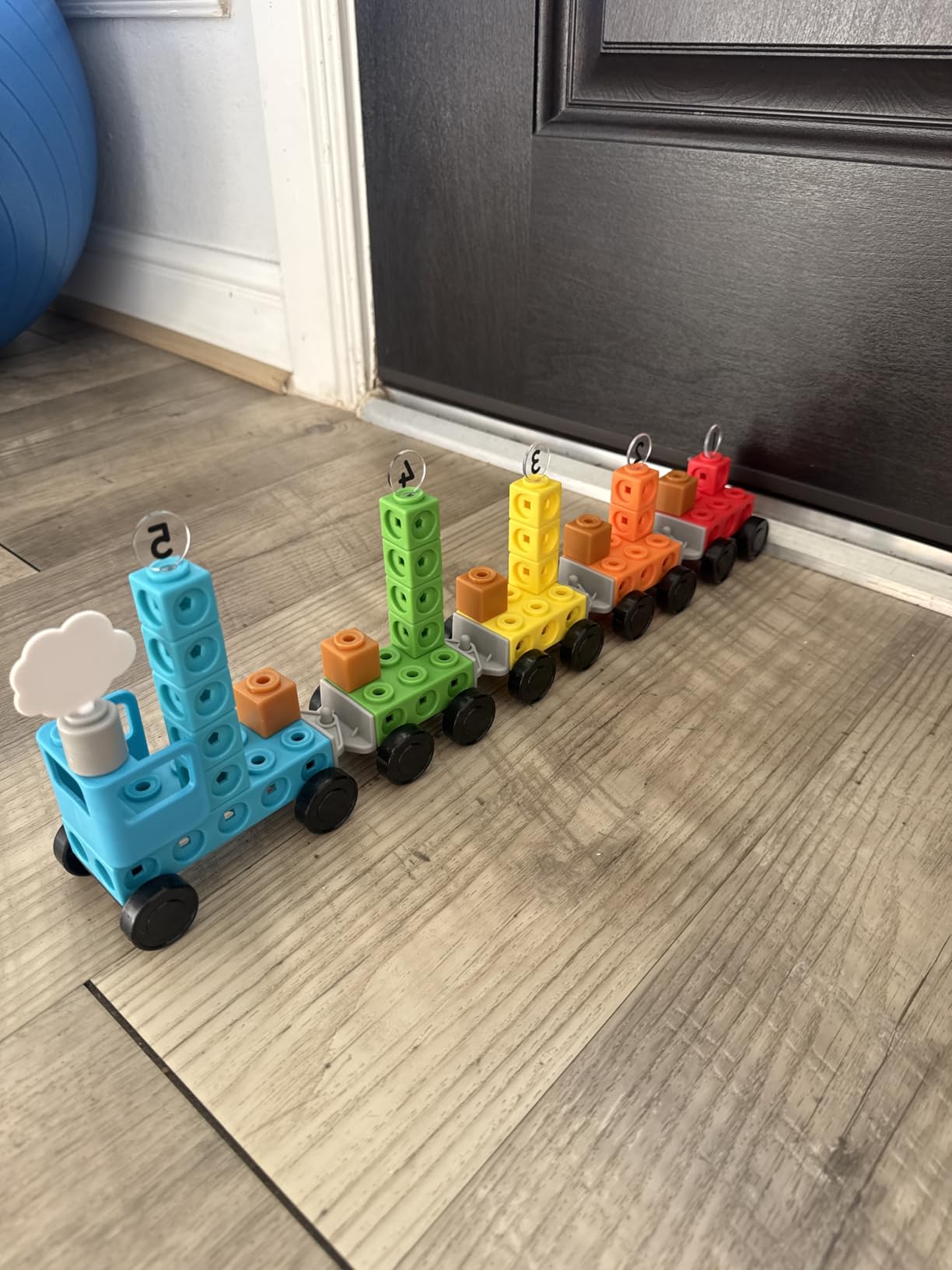 hand2mind Numberblocks Express Train MathLink Cubes Activity Set, Preschool Learning Activities, Train Toy, Counting Blocks, Number Toys, Kids Educational Toys, Math Manipulatives for Preschoolers customer photo 1