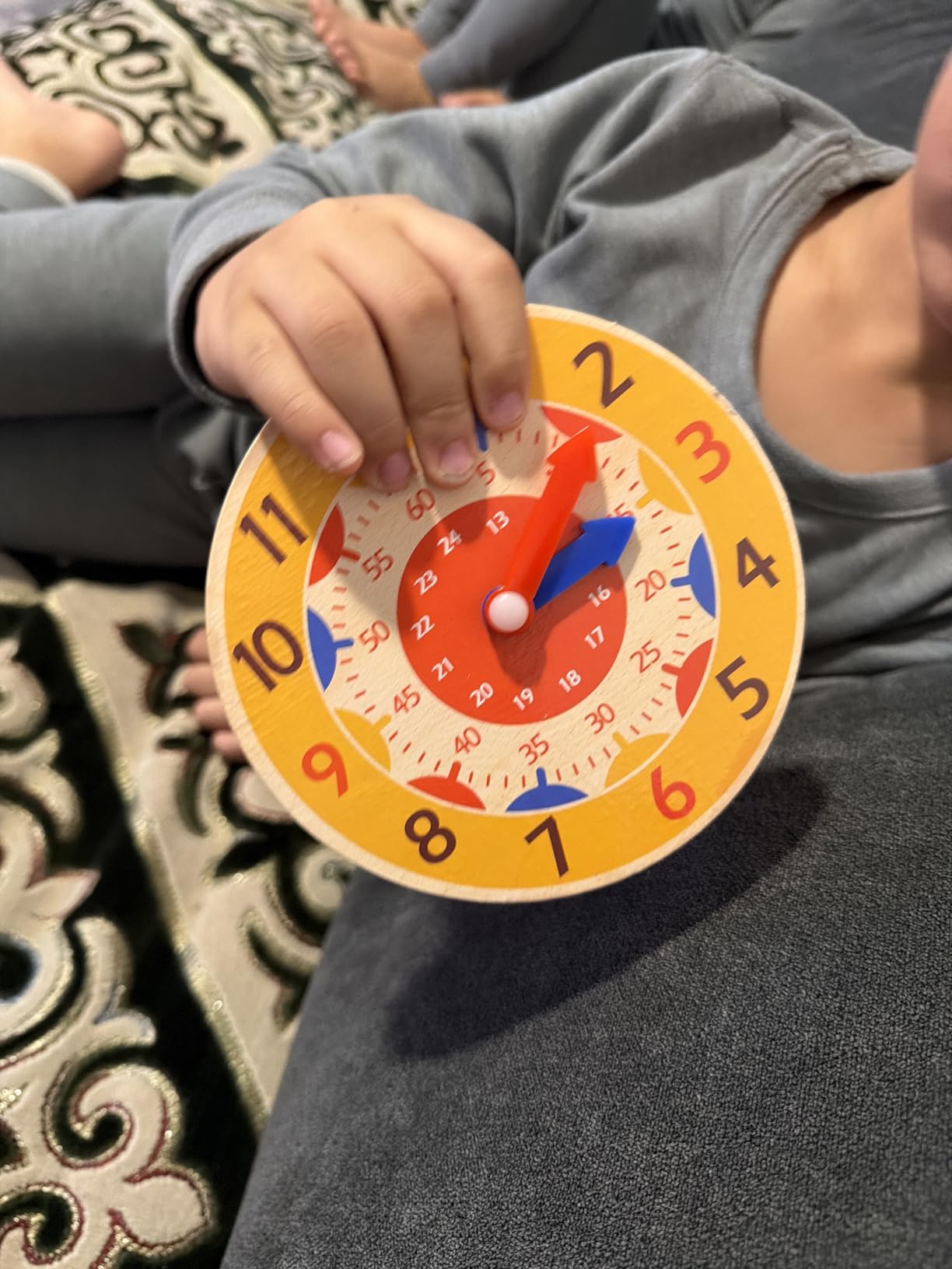 Wooden Abacus for Kids Math Manipulatives Learning Clock for 5 6 7 8 Year Old Boys Girls 1st 2nd Grade Math Counters 100 Counting Sticks Montessori Preschool Educational Math Toys Homeschool Supplies customer photo 1