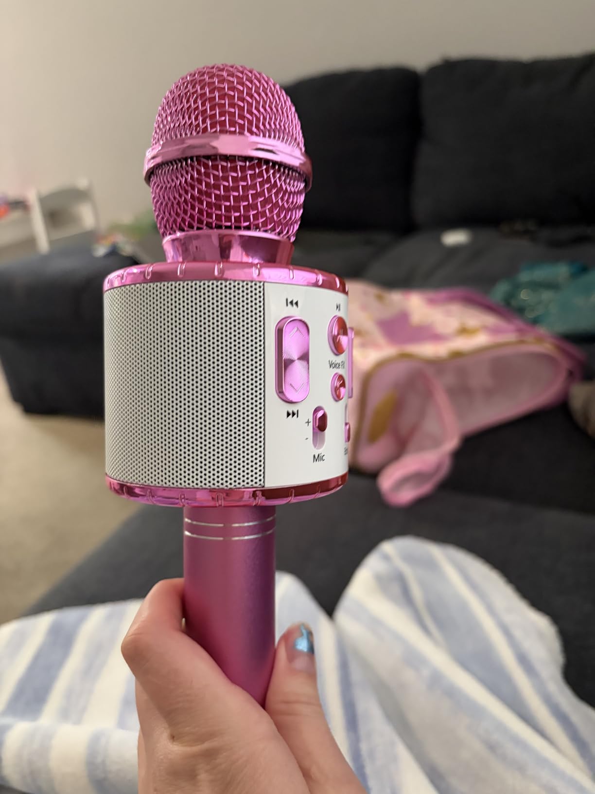 Move2Play, Kids Karaoke Microphone | Includes Pre-Loaded Songs & Bluetooth | Kids Birthday Party Gift | Toy for All Ages 2, 3, 4, 5, 6+ Year Old Girls, Boys & Toddlers customer photo 1