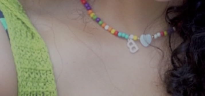 Colorful Initial Cute Necklaces for Girls - Trendy Beaded Choker Necklace for Women Teen Girl, Personalized Letter Initial Gifts for Women Kids Jewelry customer photo 1