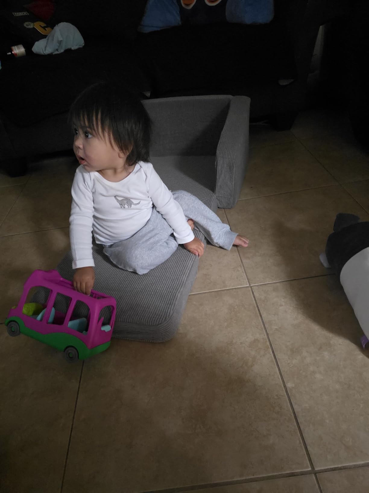 ZICOTO Comfy Kids Chair for Toddler - Stylish 2 in 1 Lounger Made of Memory Foam Easily Unfolds Into a Soft Baby Couch to Nap On - Modern Fold Out Sofa for the Little Ones customer photo 1