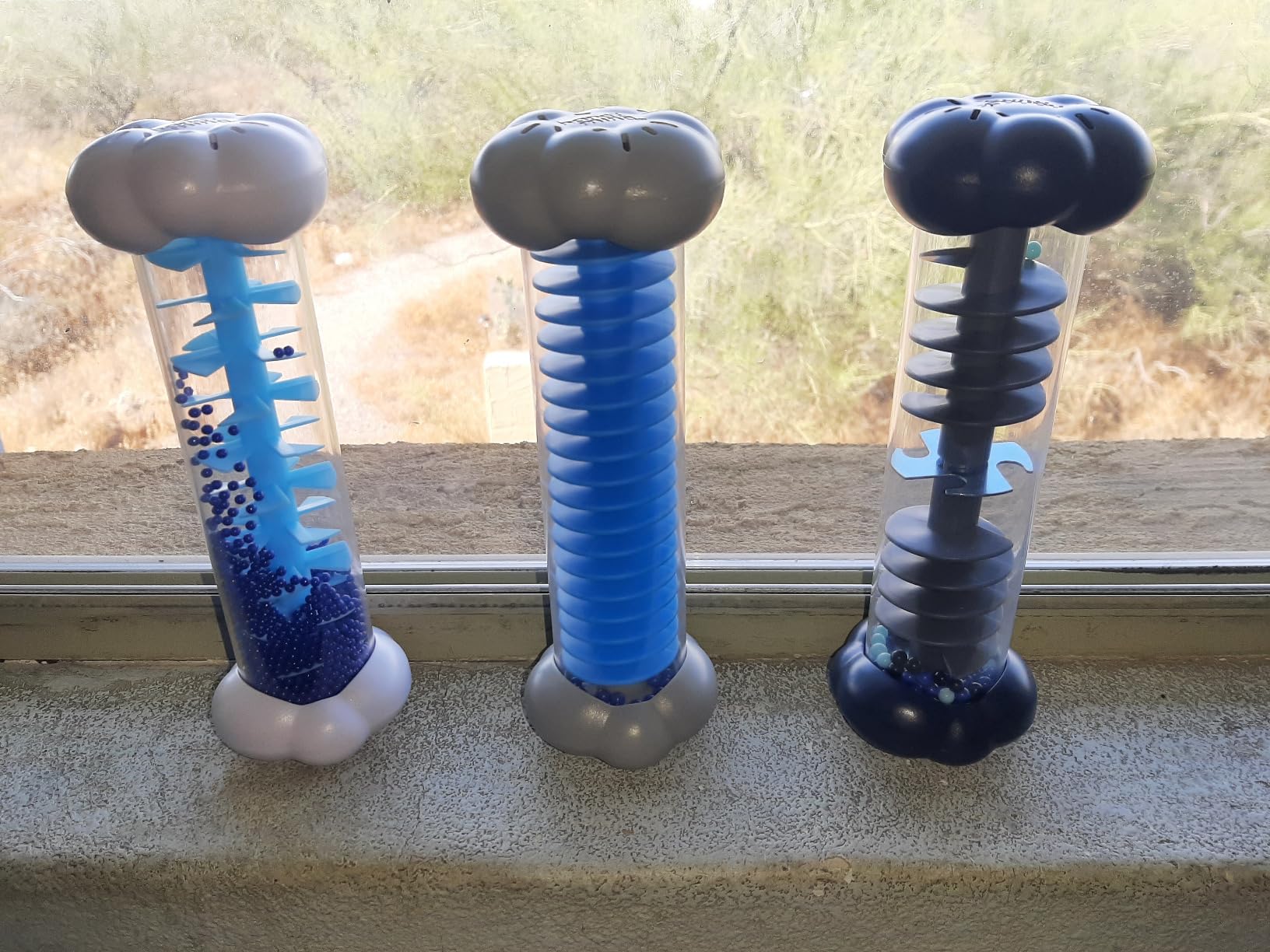 hand2mind Calming Sensory Tubes, Rain Sound Fidget Tubes, Rain Stick Instrument, Toddler Sensory Toys, Calm Down Corner Supplies, Science Classroom Weather Toys, Play Therapy Activities customer photo 1