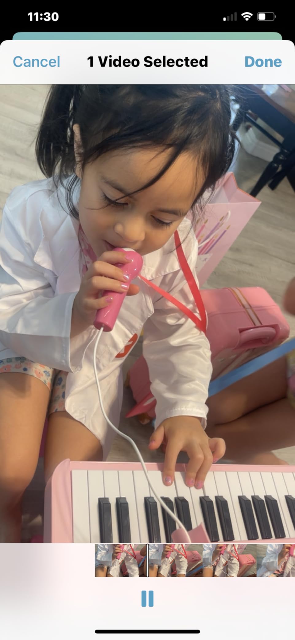 Amy&Benton Birthday Gift for 3-7 Year Old Girls Piano Toy with Stool, Pink Music Keyboard Toy 37 Keys with Chair customer photo 2