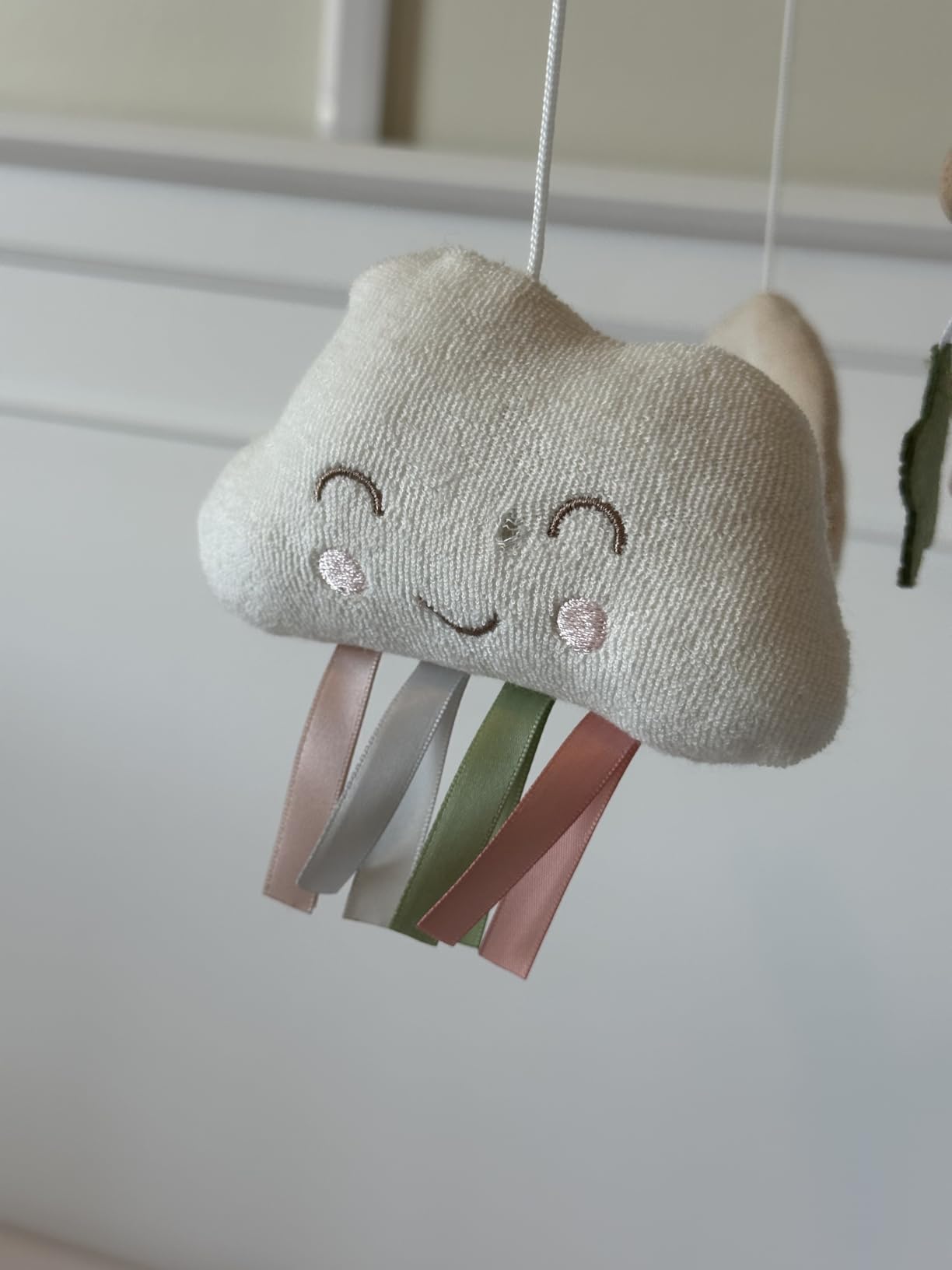 Crib Mobile 35 Lullaby Music, Cotton Baby Mobiles for Cribs & Pack N Play, Easy to Install, Stuffed Animals Hanging Toys Newborn Boys & Girls, Star Nursery Decor customer photo 1