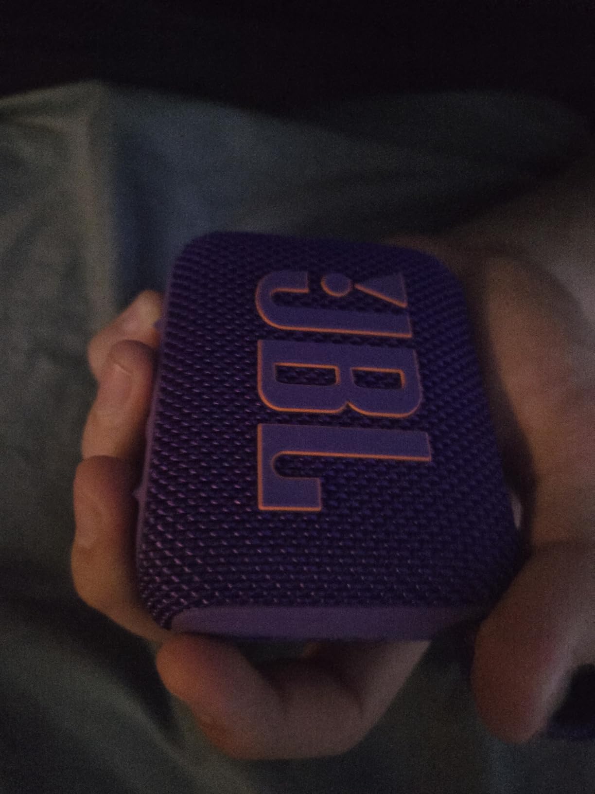JBL Go 4 - Ultra-Portable, Waterproof and Dustproof Bluetooth Speaker, Big JBL Pro Sound with Punchy bass, 7-Hour Built-in Battery, Made in Part with Recycled Materials (Purple) customer photo 1