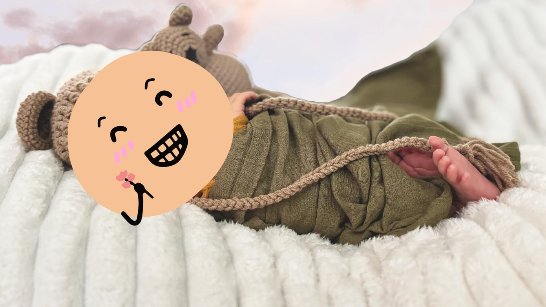 4-Pack Muslin Swaddle Blankets for Boys, Girls - Organic Baby Swaddles for Newborns, Soft & Breathable Receiving Baby Blankets for Girl, Boy, Neutral, Newborn Essentials Gift (Bloom) customer photo 1