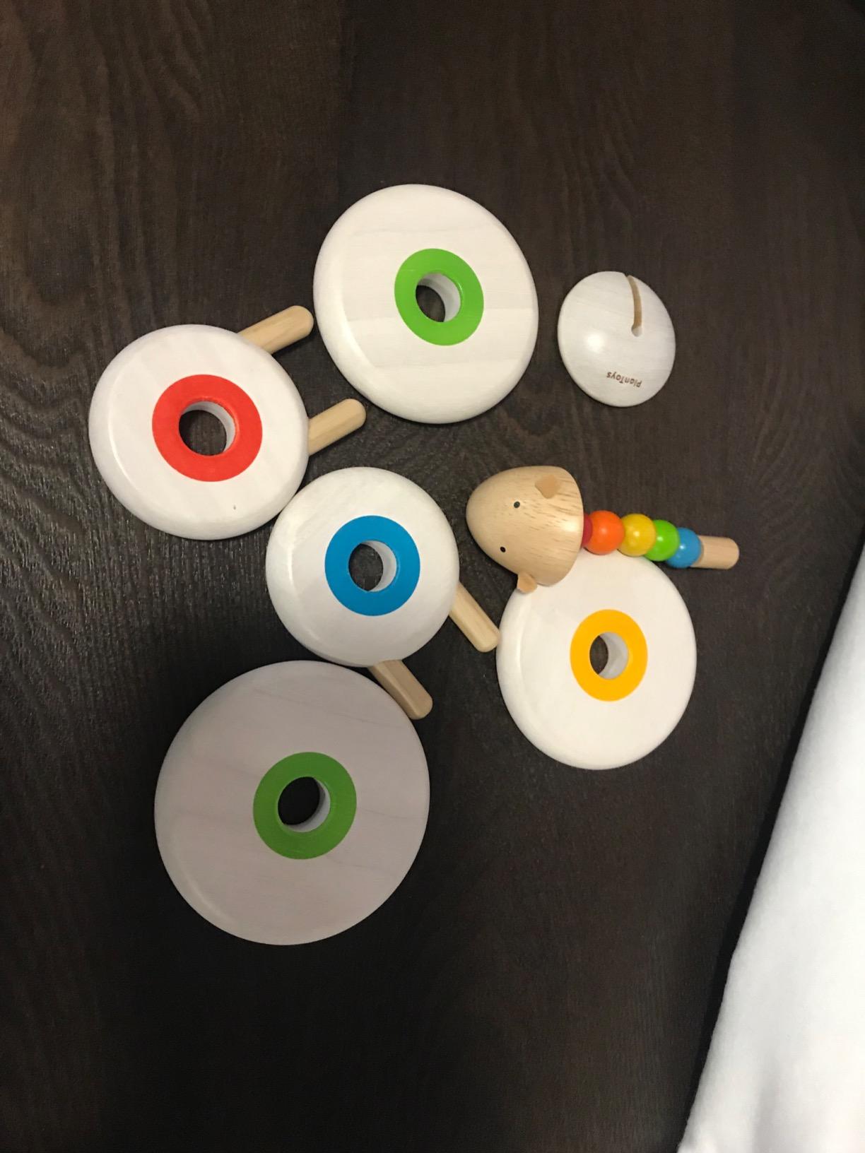 PlanToys Stacking Cups Ring Wooden Montessori Size and Colour Sorting Toy | Fine Motor, Early Math and Coordination Development | Eco Friendly Educational Activity for Toddlers customer photo 2
