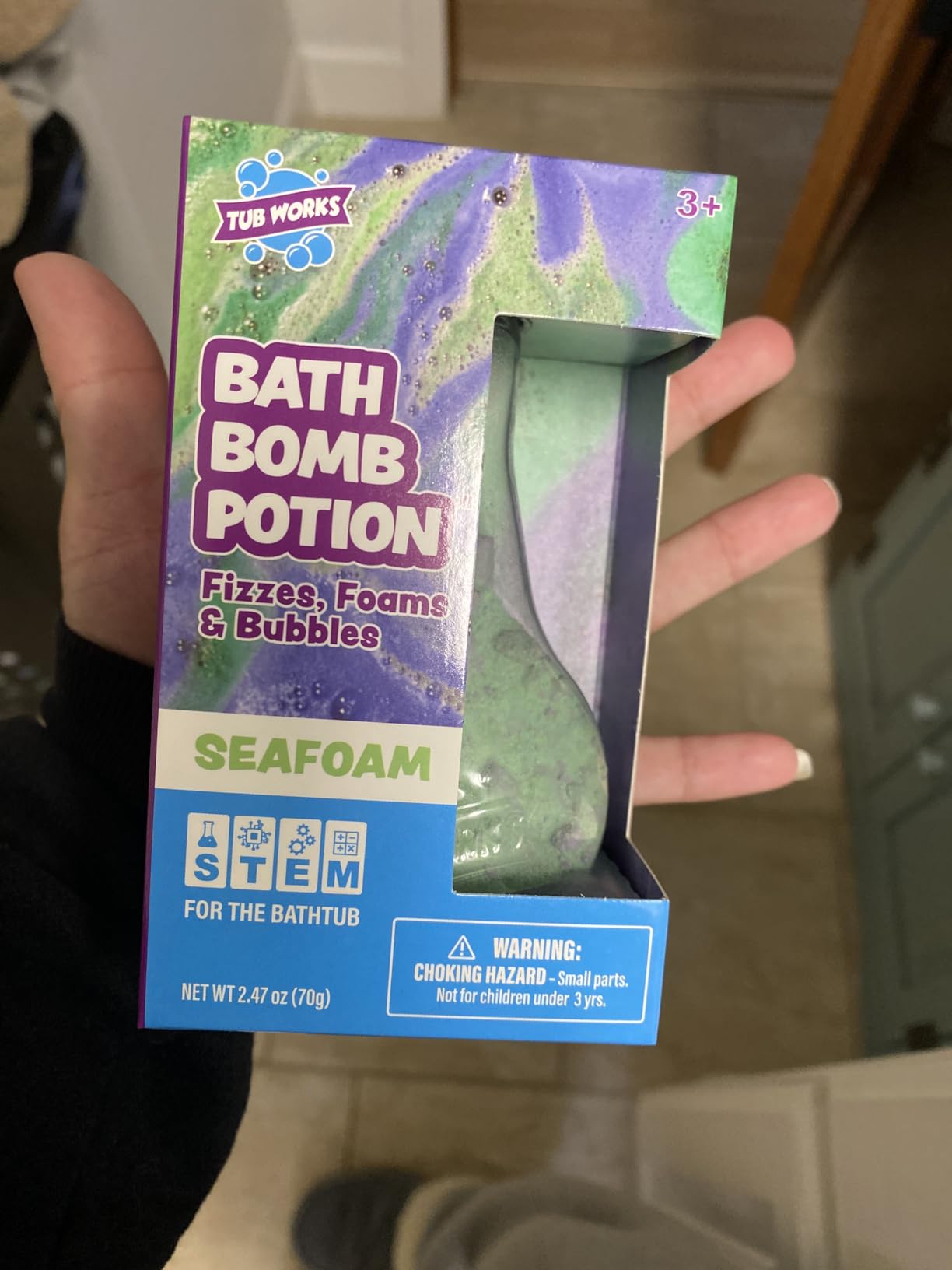 Tub Works Kids Bath Bomb Potion Variety 6 Pack, Nontoxic, Fizzes Foams & Bubbles with an Eruption of Color, Interactive Bath Bombs, Fun Science Toddler Bath Toys customer photo 1