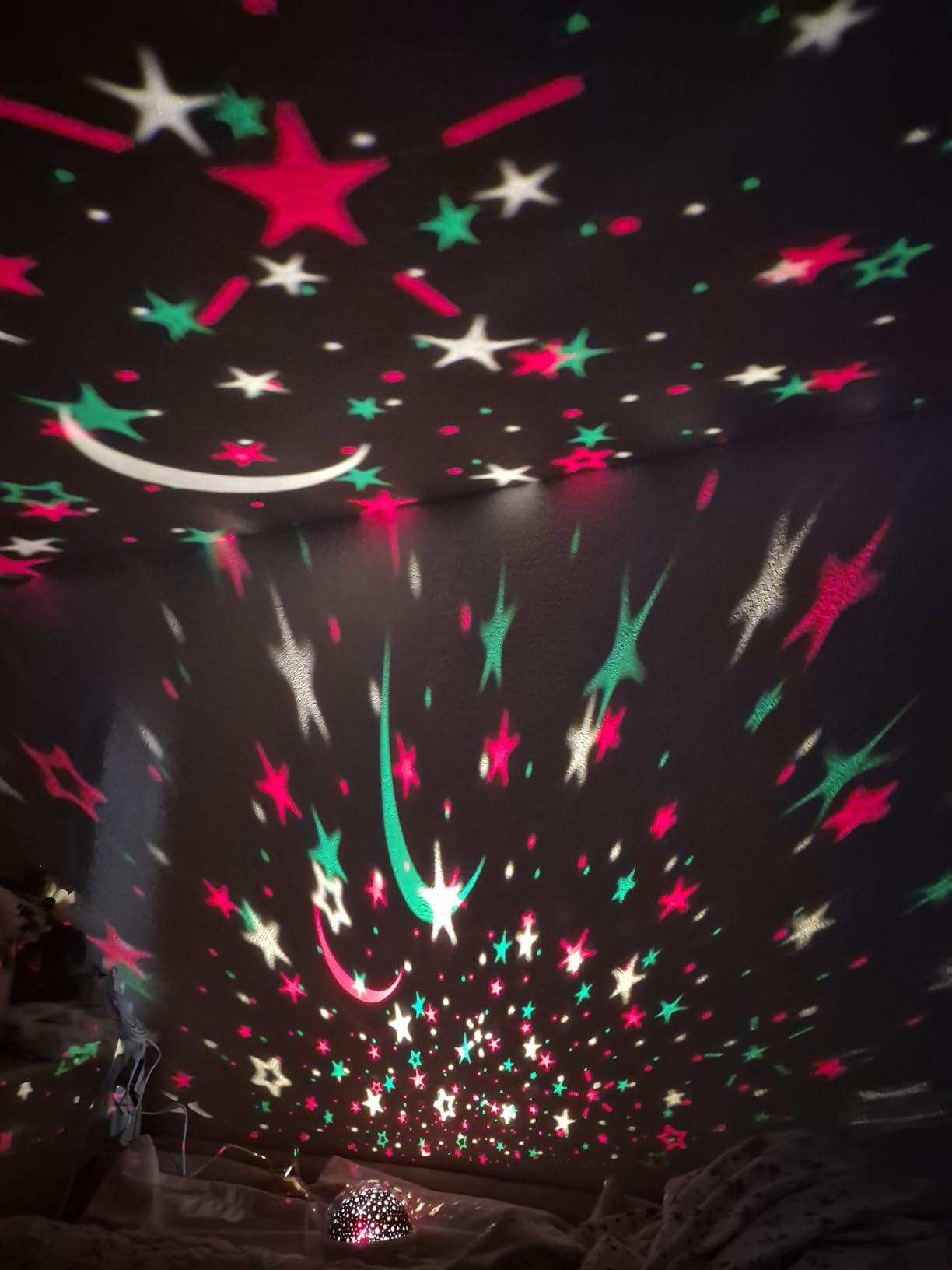 COOLNIGHT Night Light for Kids, 93 Lighting+3 Films Kids Night Light Projector, Remote+Dimmable Star Projector, 360° Ceiling Stars Glow in The Dark Stars, Christmas Gifts for 4 Year Old Boy Birthday Gift customer photo 1