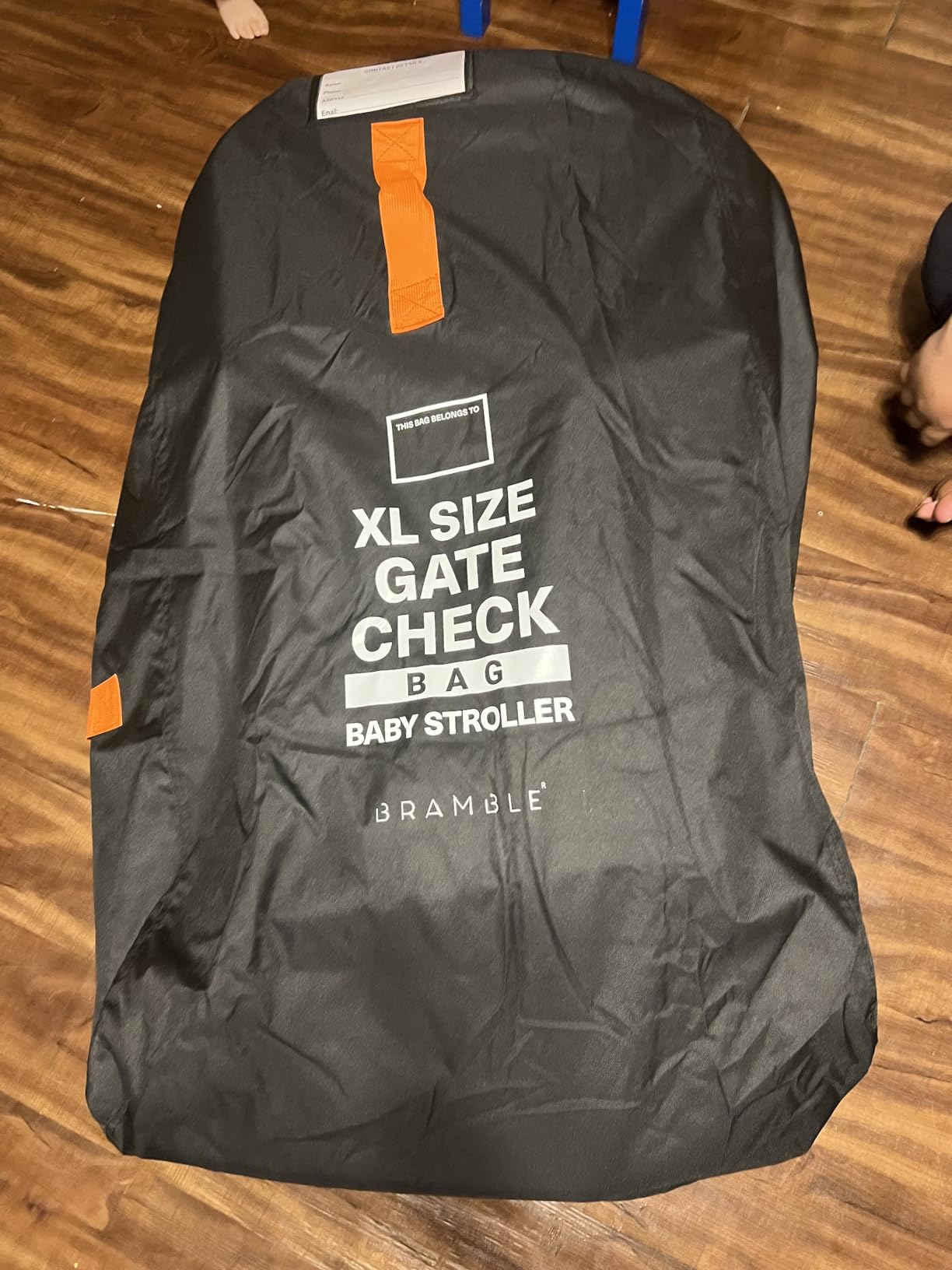 Bramble XL Double Stroller Bag for Airplane Gate Check - Water Resistant Ballistic Nylon Travel Bag with Padded Neoprene Straps, Carry Pouch & ID Window, 39 x 26 x 16 Inches customer photo 1