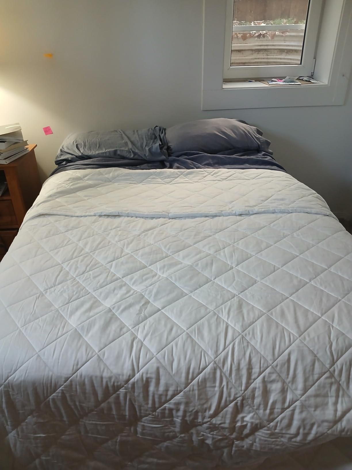 100% Organic Cotton Comforter - Comforter for Summer & All Seasons with Non Clumping Diamond Stitching - Premium Soft & Breathable Duvet Insert - GOTS & Fairtrade Certified (Twin/Twin XL) customer photo 2