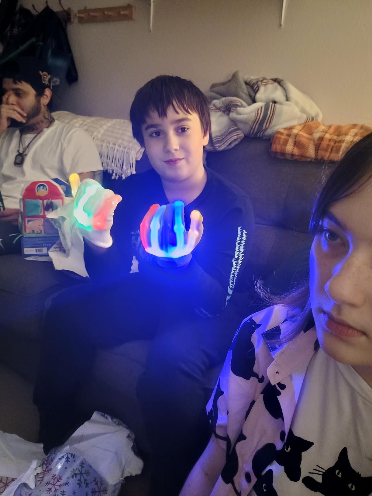 Toys for Ages 8-13 LED Gloves Toys for Boys Age 8-10 Light Up Gloves, Light Up for Kids Birthday Easter Gift Cool Fun Toys for 8-13 Year Old customer photo 1