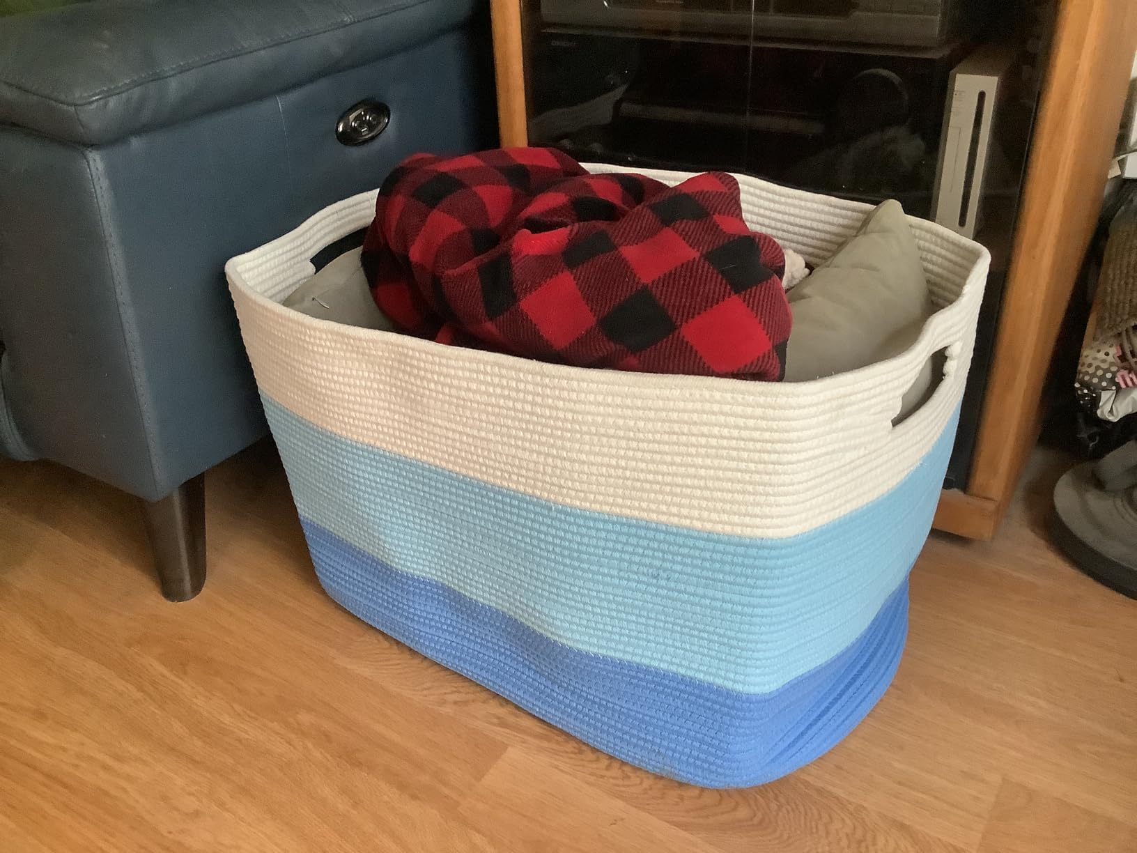 OIAHOMY 108L Super Large Blanket Basket, 25