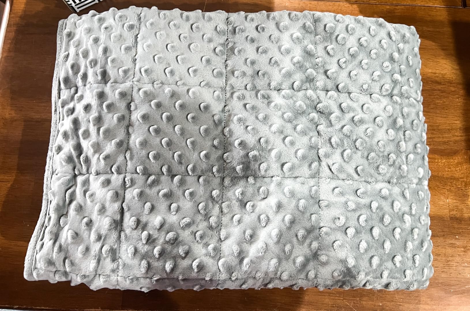 Kidaddle 5lb Weighted Blanket (Grey) 19x22 Inch - Plush Minky Lap Pad with Sensory Support for Autism or ADHD customer photo 1