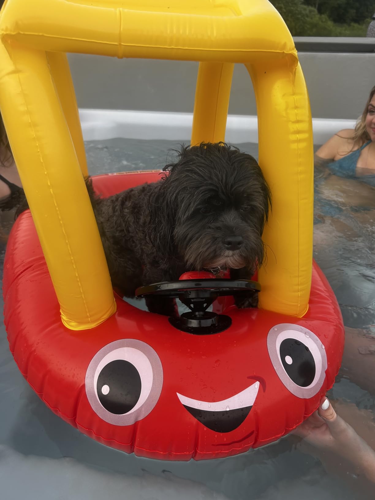 Poolcandy Little Tikes Cozy Coupe Inflatable Junior Baby Boat for The Little Ones, Enjoy a Day in The Water in Comfort with The Cozy Coupe Built in Canopy customer photo 1