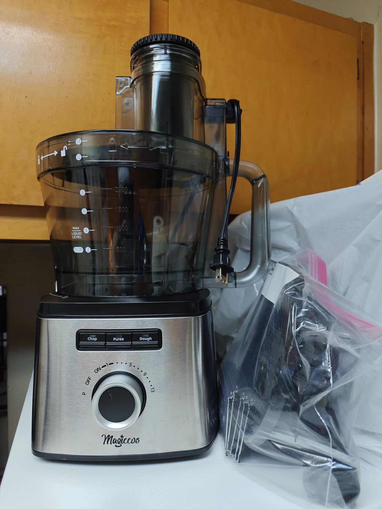 14 Cup Food Processor - Lemon Slicer, XL Bowl & Large Feed Chute, 13 Speeds & Pulse, 3 Programs, French Fry Cutter, Chop Slice Shred & Mix for Vegetables Cheese Meat, Meal Prep & Family Use customer photo 2
