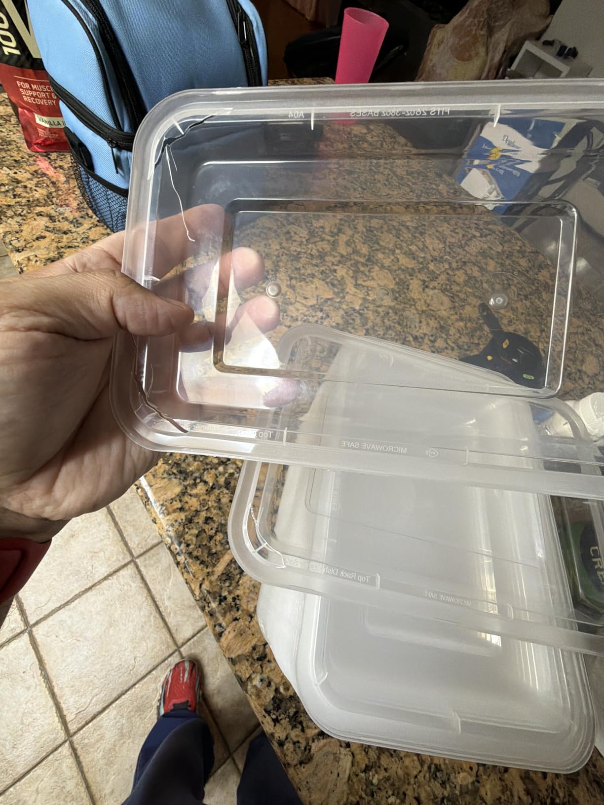 Dealusy 50 Pack (100-Piece) 24 oz Meal Prep Containers Reusable with Lids, Sturdy Leakproof & Food Safe, Microwave, Freezer, Dishwasher Safe Prep Containers, To Go Take Out Plastic Food Storage customer photo 1