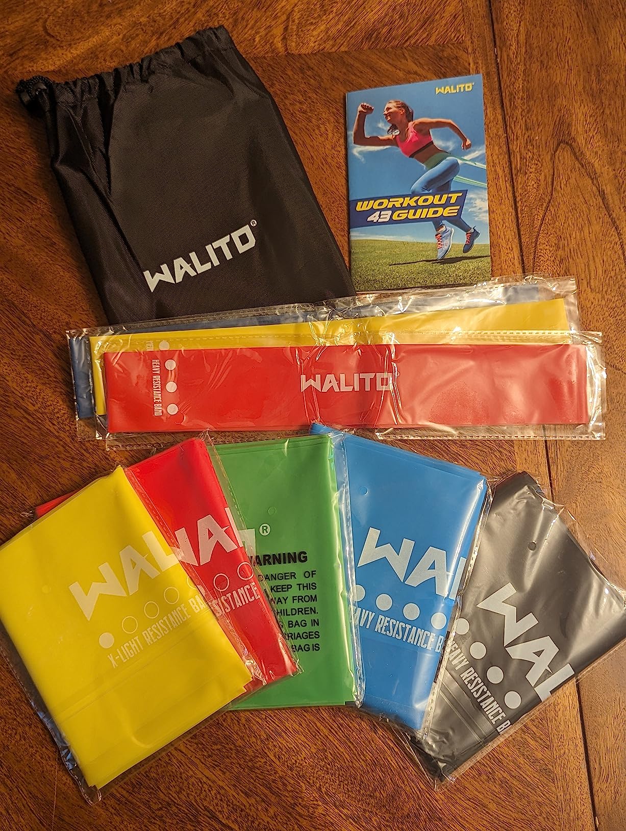 WALITO Resistance Bands for Working Out, Exercise Bands for Women and Men, Workout Bands for Physical Therapy, Stretch, Recovery, Pilates, Rehab, Strength Training and Home Gym customer photo 2