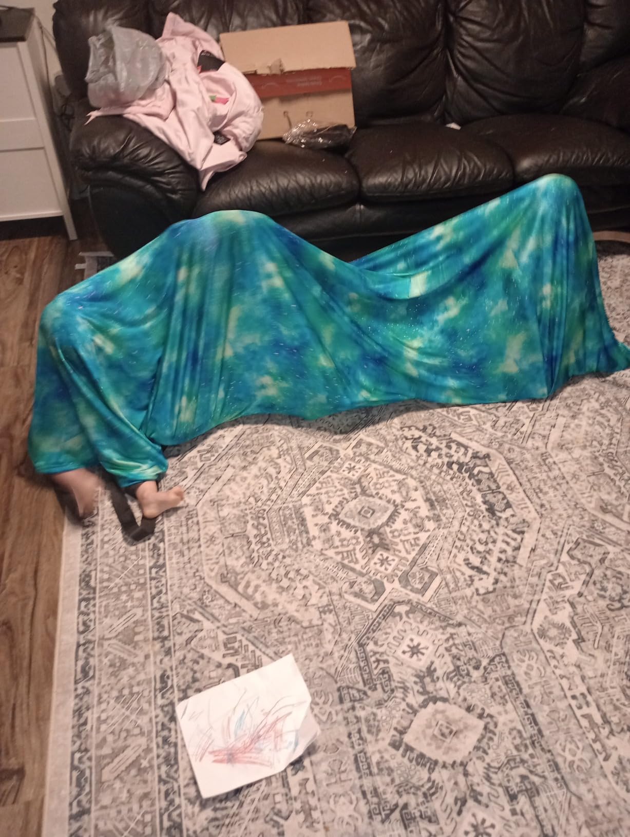 Sensory Compression Tunnel for Kids, 12 ft Crawl Tunnel for Sensory Play customer photo 1