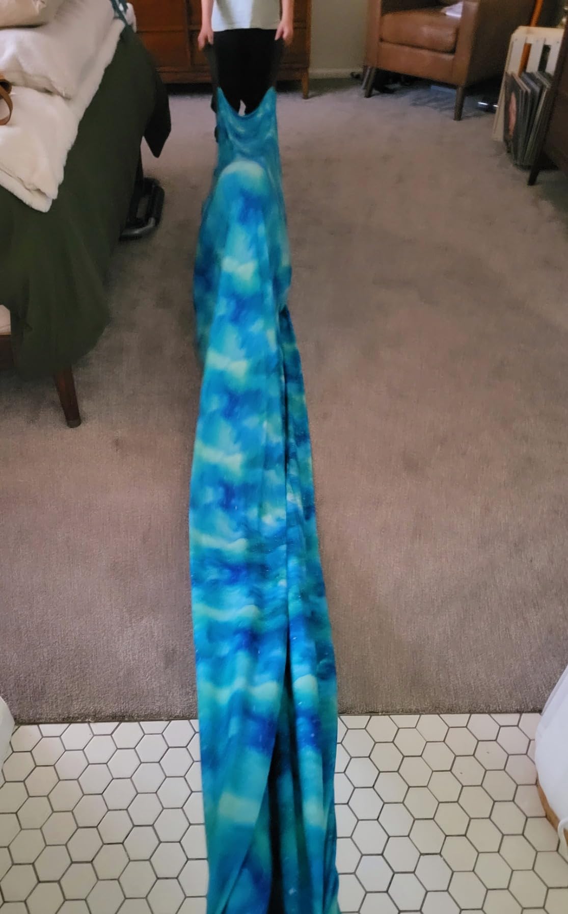 Sensory Compression Tunnel for Kids, 12 ft Crawl Tunnel for Sensory Play customer photo 2