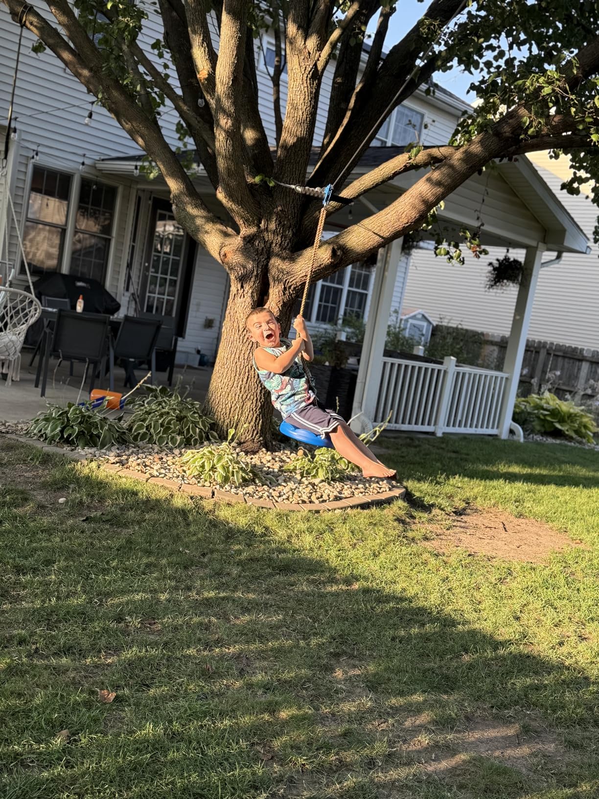 X XBEN Zip line Kits for Backyard, Zip Lines for Kid and Adult, Included Swing Seat, Ziplines Brake, and Steel Trolley, Outdoor Playground Equipment (65FT) customer photo 2