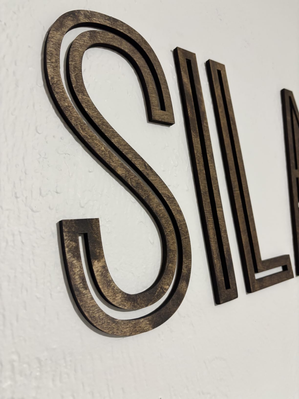 Wooden Name Signs for Nursery Custom Baby Name Sign for Wall Name Signs Personalized Custom Name Sign for Nursery Name Wall Decor customer photo 2
