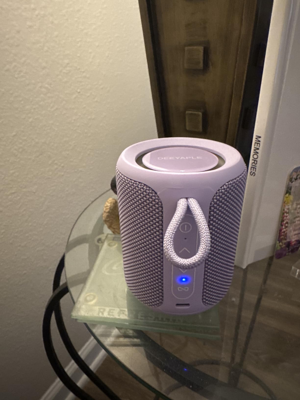 Bluetooth Speaker Wireless, IP67 Waterproof & Dustproof Portable Speaker with Lights, 15W Loud Stereo Sound, 2500mAh Battery All Day Playtime, TWS Pairing, BT5.3, Home/Party/Outdoor/Beach (Black) customer photo 2