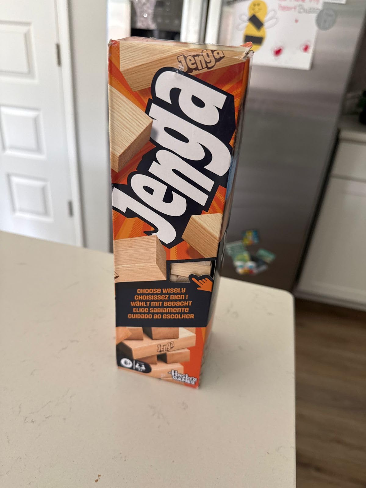 Official Hasbro Games Jenga Game | Digital Die for 6 More Ways to Play | Original Wood Block Game | Stacking Tower | Ages 6+ | 1+ Players | Party Games customer photo 2