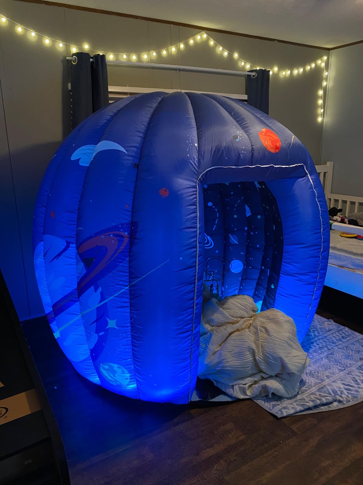 Subao Sensory Tent for Kids & Adults, Astronaut Galaxy Inflatable Light Up Sensory Toys for Autism & ADHD, Kids Tent for Home School Classroom Party Indoor Play, Autism Sensory Products for Calm Corner customer photo 1