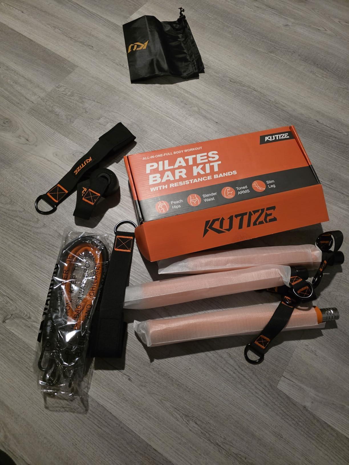 KUTIZE Pilates Bar Kit with Resistance Bands, Pilates Equipment, Multifunctional Pilates Bar for Women & Men, Pilates kit for Hip, Back, Arm, Full-Body Workouts, Home Gym Strength Training Equipment customer photo 2