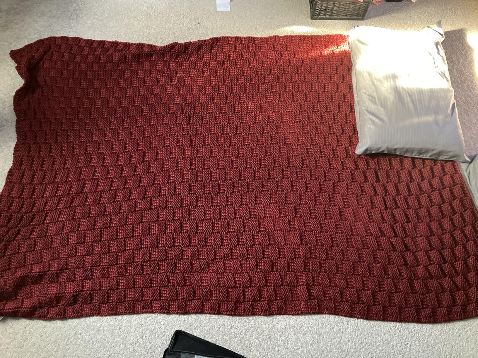 Knitted Weighted Blanket Kids, No Beads Heavy Blanket 36