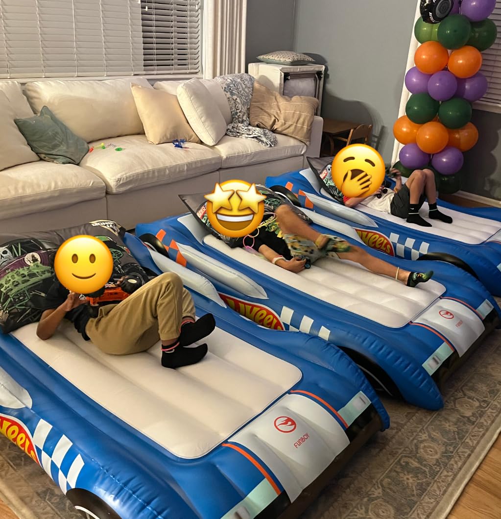 Hot Wheels & FUNBOY Kids Sleepover Bed & Air Mattress. Perfect for Sleepovers. Includes Carrying Storage Bag, Twin customer photo 2