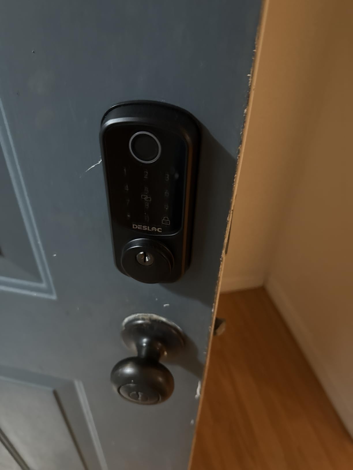 DESLOC Smart Door Lock B200, Smart Deadbolt Lock, Keyless Entry Door Lock, Fingerprint Smart Lock, Smart Locks for Front Door, App Control, Touchscreen Keypad Deadbolts,12-Month Battery, BHMA Grade3 customer photo 2