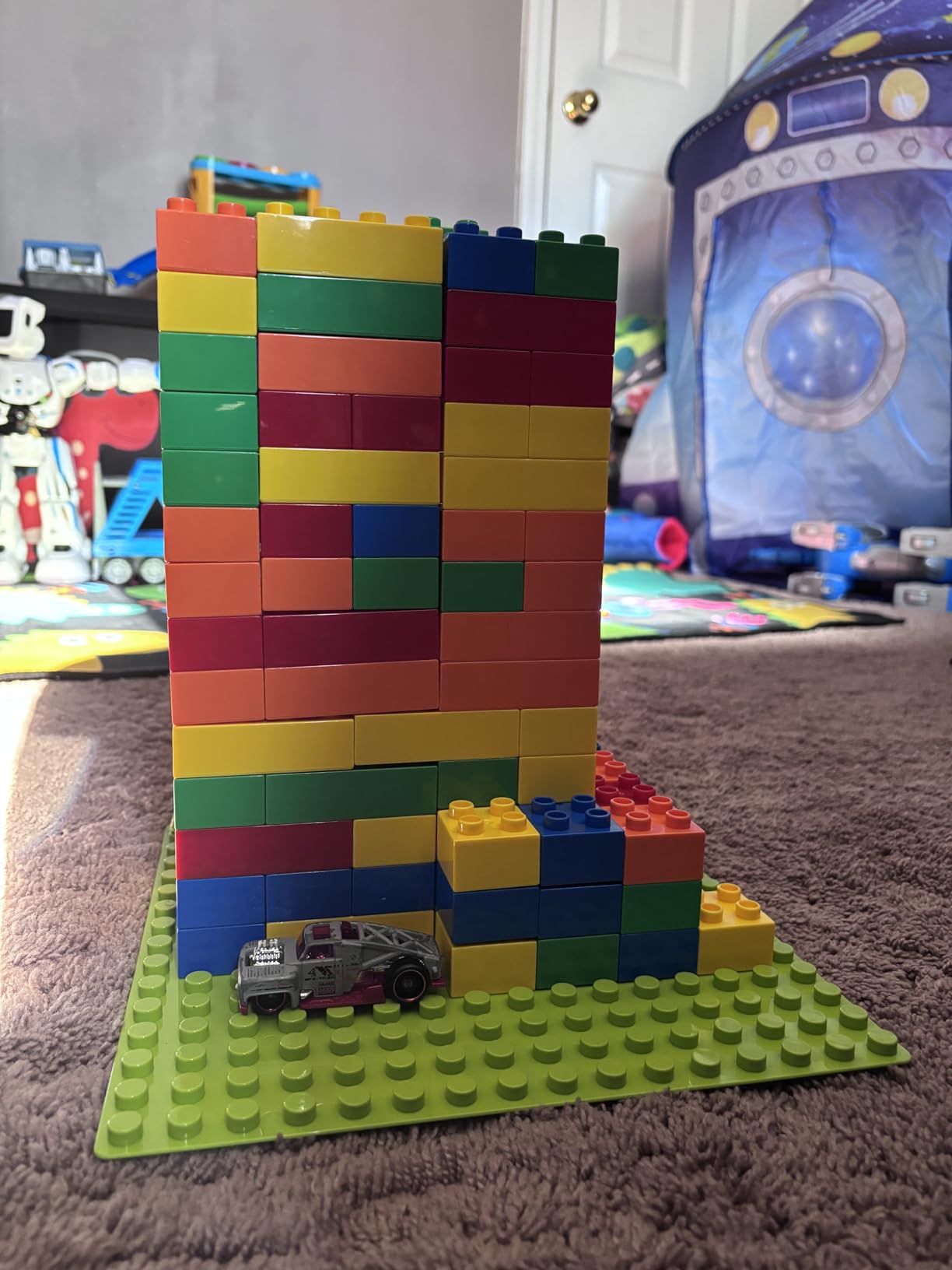 burgkidz 150PCS Jumbo Building Blocks with Clear Storage Box & Baseplate Lid - STEM Educational Toys for Toddlers 3+ Years, Compatible with Major Building Systems customer photo 1