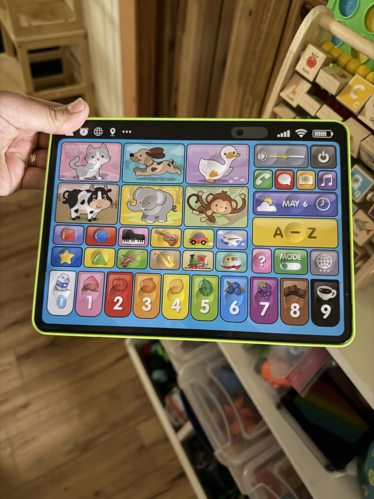 hahaland 5-Language Learning Tablet for Toddlers 1-3 - New Version Educational Toy with Sounds & Speech Therapy - Early Development Gifts for Boys, Girls, Baby, Toddler, Ages 1 2 3 customer photo 2