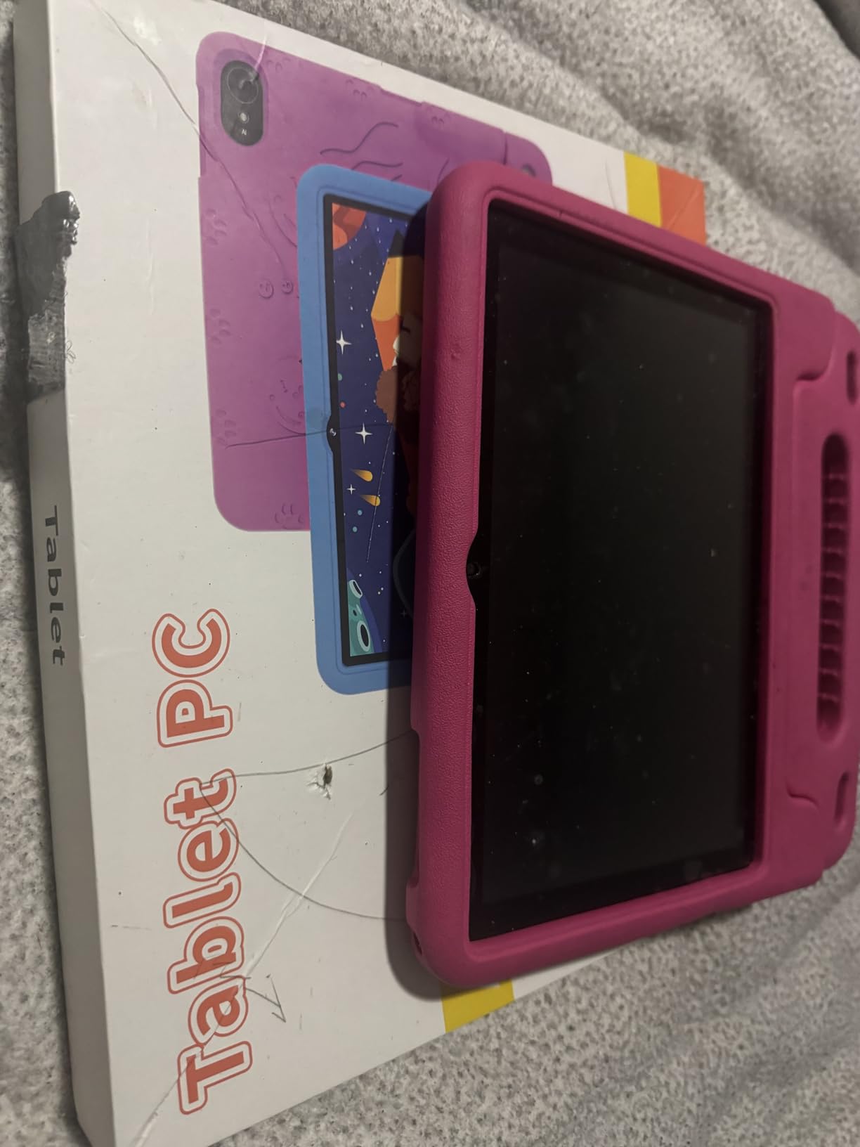 EDDBNi Kids Tablet Android 14 Tablet 10 inch Kids Tablets with Case Quad Core 64GB Dual Camera Parental Controls 2.4G WiFi Educational Tablets, Pink customer photo 1