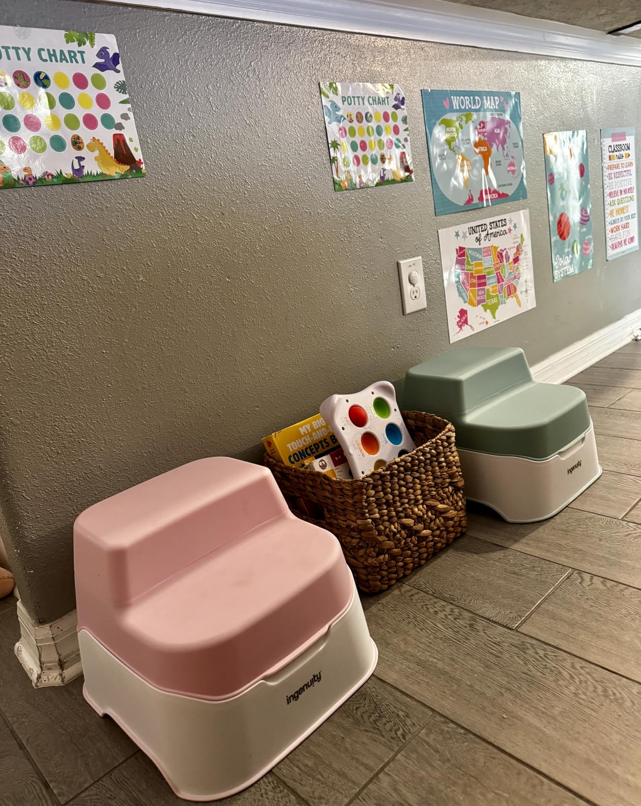 Ingenuity Prepare to Potty 3-in-1 System - Potty Training Toilet, Topper, Step Stool, Easy Setup, for Toddlers Ages 18 Months+ customer photo 2