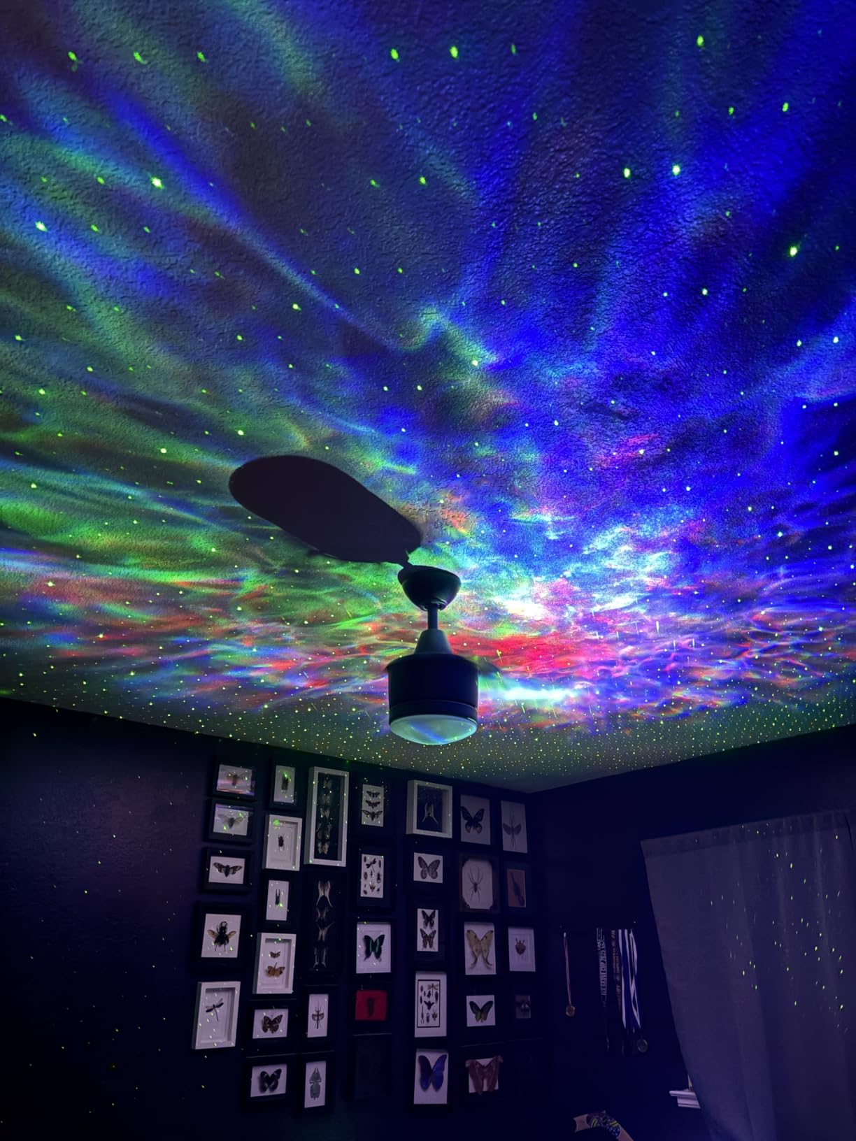 One Fire 360 Lights Galaxy Projector Star Projector Teen Girl Gifts Trendy Stuff Birthday Gifts Teen Boys Gift Ideas Women Gifts Lava Lamp 15 White Noise+ Bluetooth Room Decor Led Lights for Bedroom customer photo 1