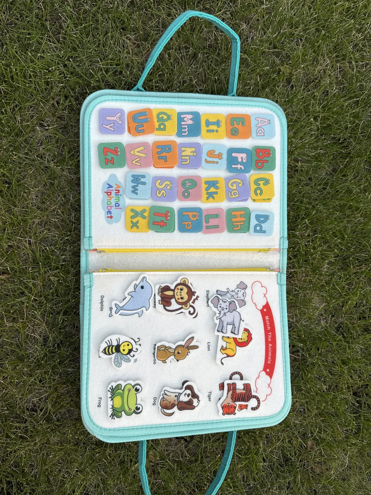 Teefrye Toddler Busy Board Montessori Toys for Toddlers 1-3 Year Old Educational Activity Book Board Sensory Travel Toys Ages 2-4 Preschool Learning Fine Motor Skills Toy Quiet Book Gift for Kids customer photo 2