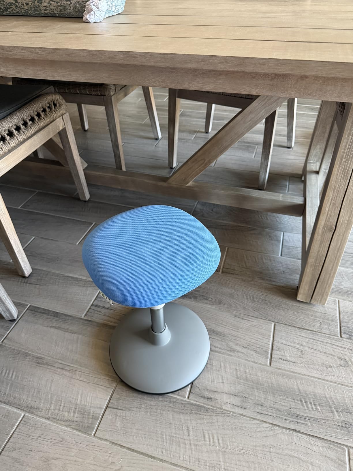 Wobble Stool for Kids Ages 7-12; Adjustable Height Wobble Stools for Classroom Seating with Soft Cushion; Flexible Wiggle Chair for Focus and ADHD Support + Bonus Visual Timer (Sunny Orange) customer photo 2