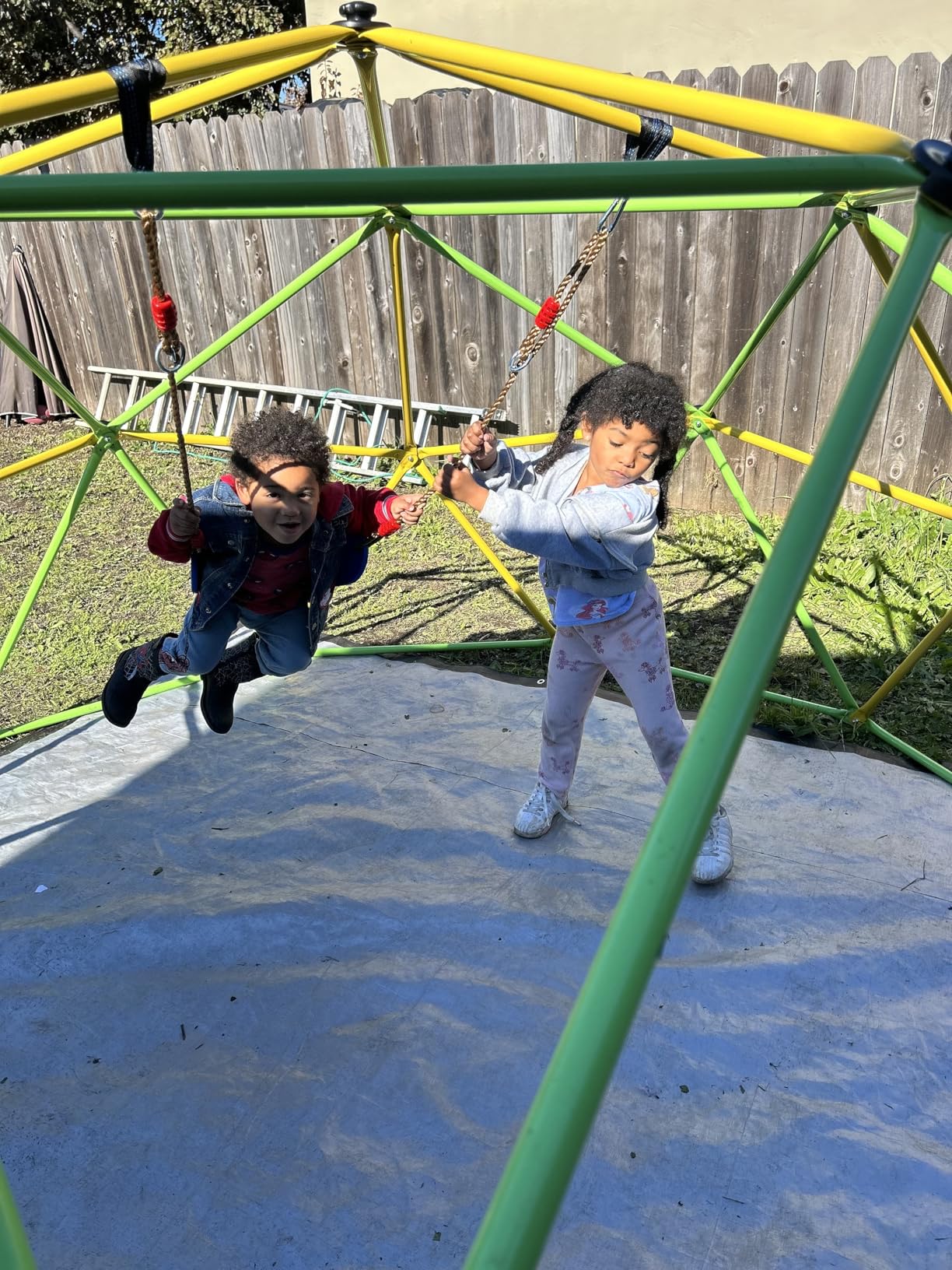 Easyego Climbing Dome, 10FT Jungle Gym with Swing for Kids 3 to 10 Outdoor Play Equipment, Supports 800lbs customer photo 1
