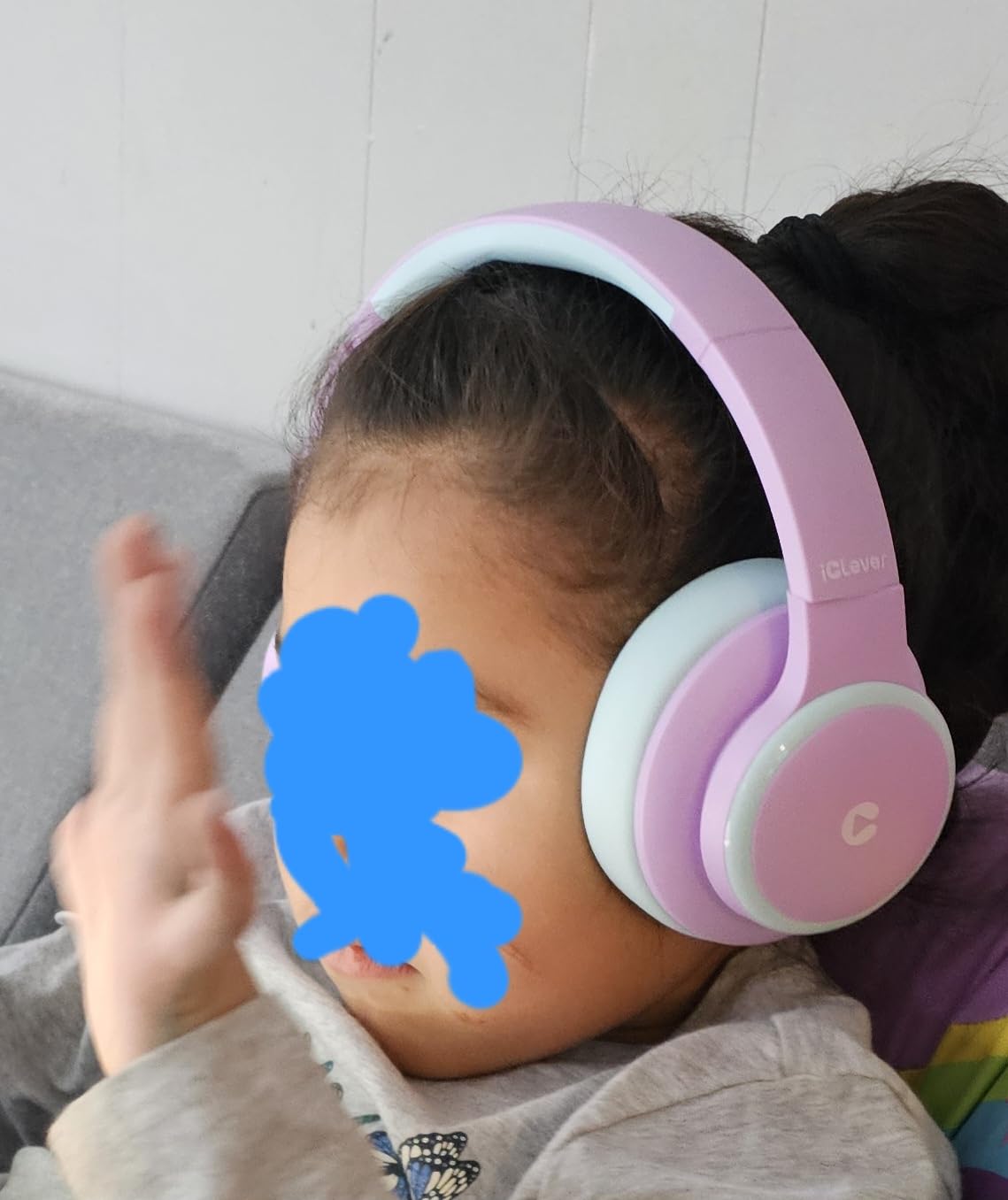 iClever BTH26 Active Noise Cancelling Headphones for Kids, 60H Play Time, Safe Volume 80dBA, Type C Fast Charging, Bluetooth 5.4, Kids Bluetooth Headphones with Mic AUX Cord for iPad Airplane, Purple customer photo 1