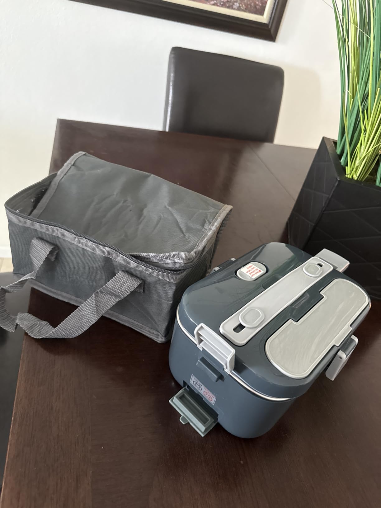 DUPASU Electric Lunch Box Food Warmer: 100W Heated Lunch Box for Adults, 1.8L Portable Fast Heating Lunchbox Food Heater for Car, Truck, Work, Travel, Lonchera Elctrica Porttil 12/24V/110-230V customer photo 1